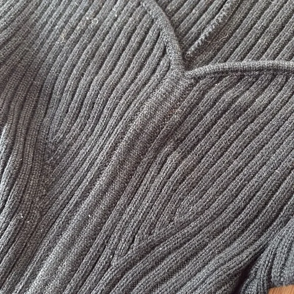 EUC Mara Hoffman Marilyn Ribbed Knit Sweater Dress in Black Sz XS - Picture 4 of 6